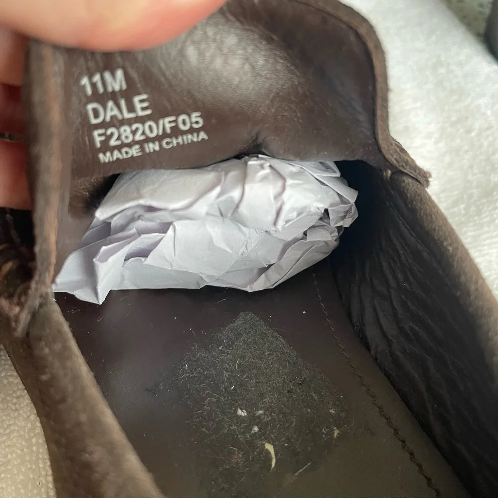 Calvin Klein Dale Brown Suede Slip on Loafers. Like new. Size 11